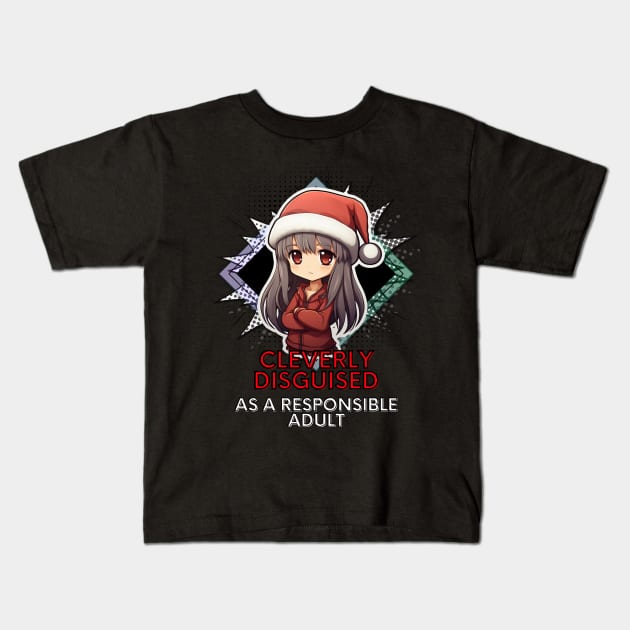 Cute Girl Anime Styles - Funny - Christmas Humor - Saying Kids T-Shirt by MaystarUniverse